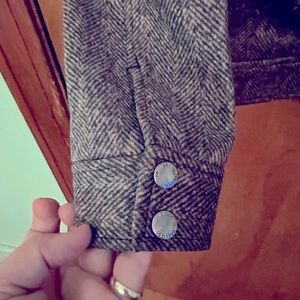 Moto style jacket with animal print